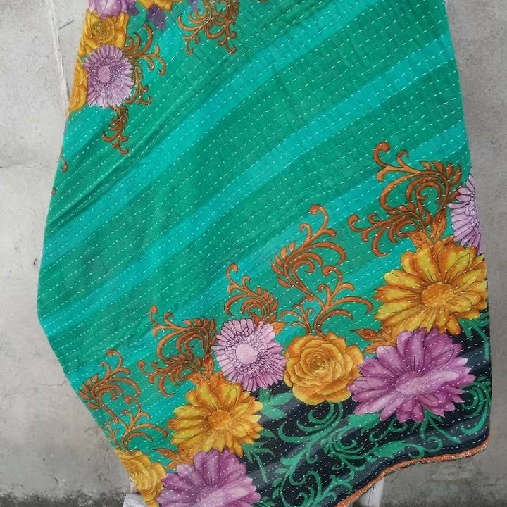 Meghcraft - Wholesale Quilt - Cotton Vintage Quilted Blanket-Bohemian Bed Decor Throw11