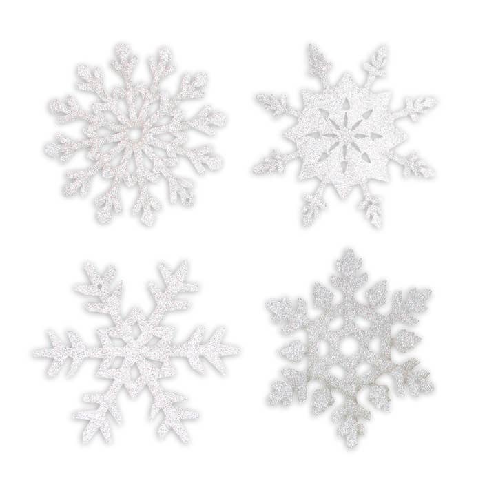 Tim&Puce Factory - Wholesale Christmas Decoration - SET OF 8 SILVER SNOWFLAKES 15CM