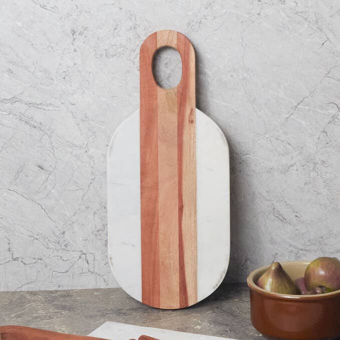 Tavola ovale in marmo e legno Moa per la vendita all'ingrosso da parte di Be Home