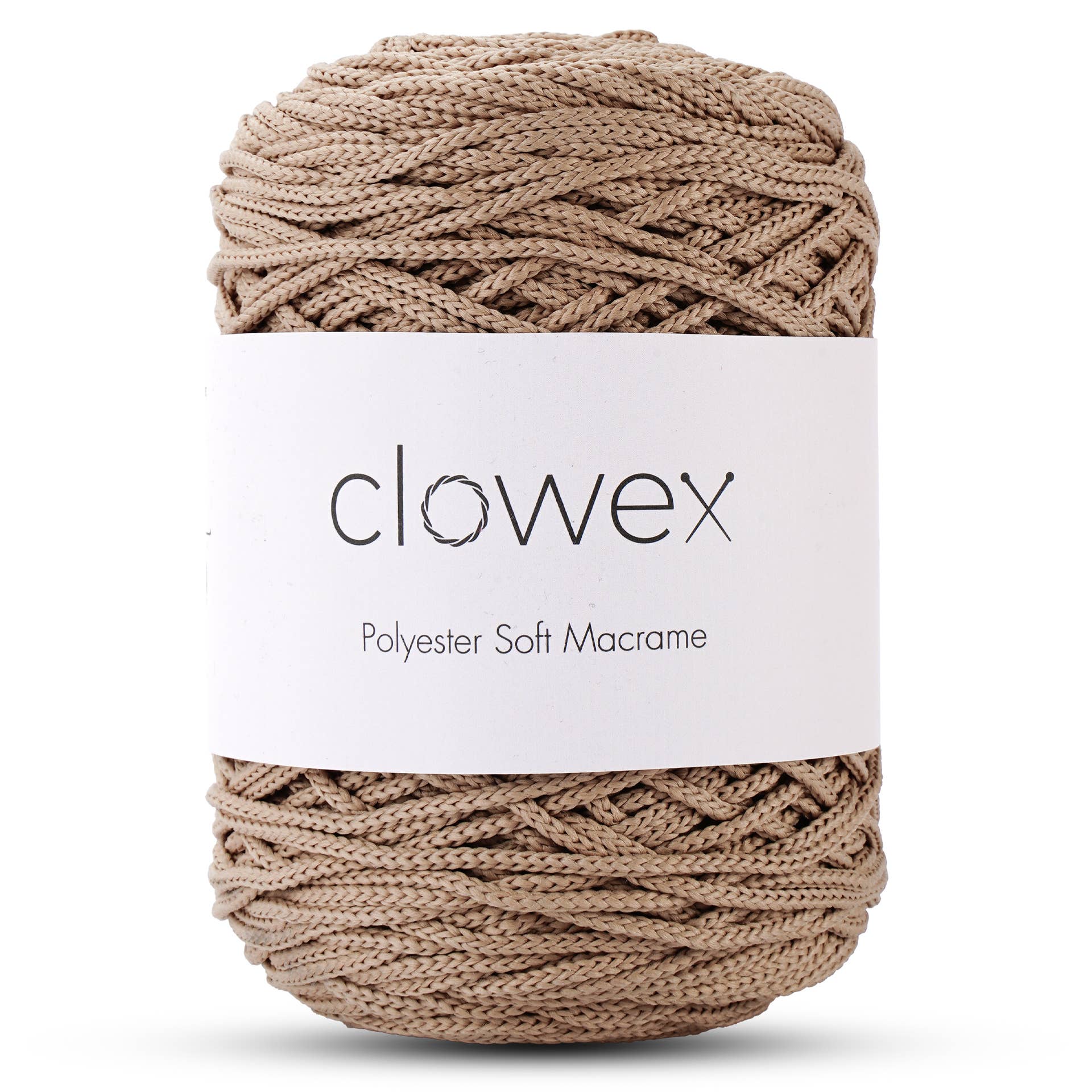 Clowex Textile LLC - Vente Fils à tricoter - Corde Macramé Douce en Polyester 2,5 mm, Fil de Corde Tressé Coloré20
