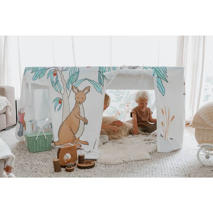 Petite Maison Play - Wholesale Tent - Kids - Australian Bush Animals Table Tent Cubby1