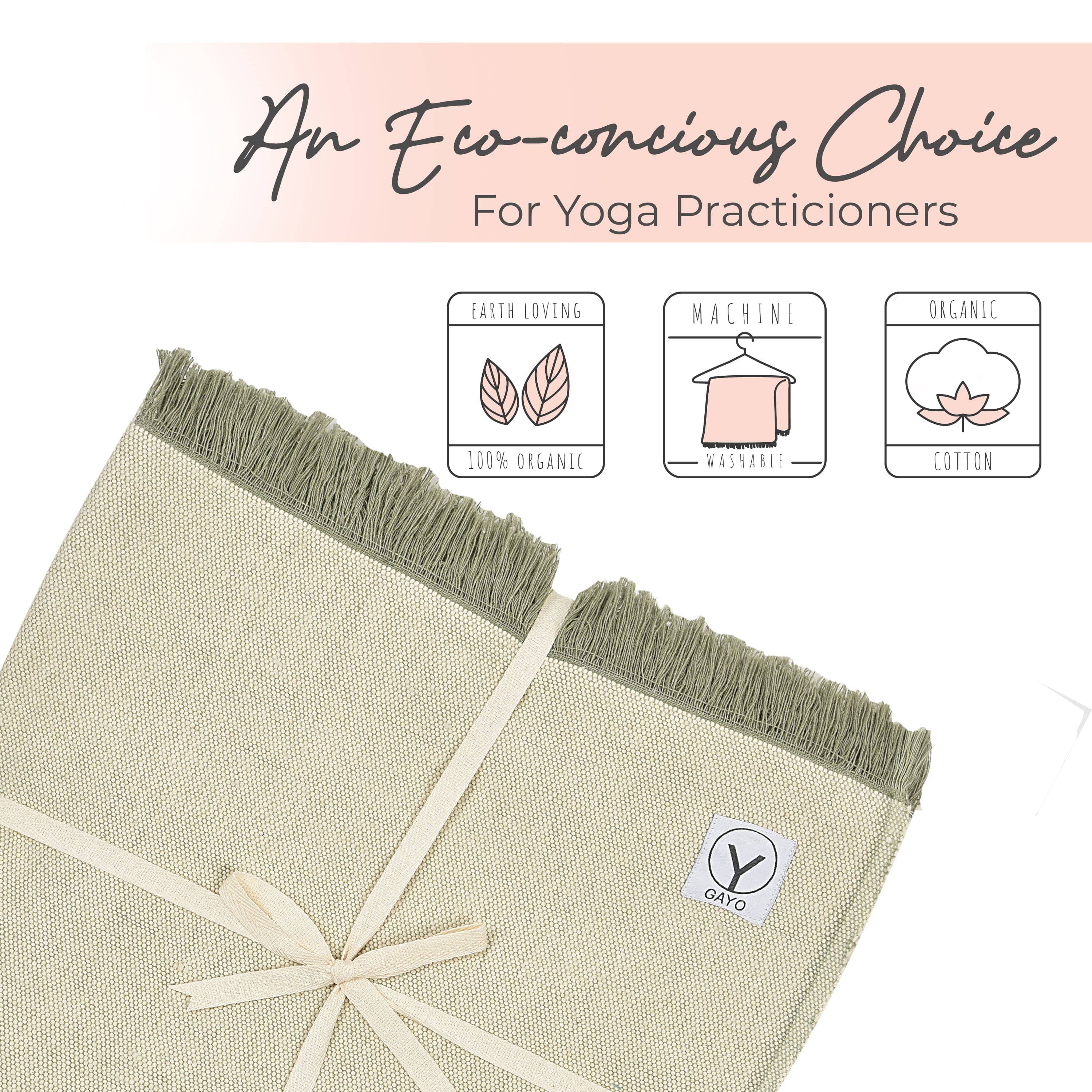 YO GAYO - Wholesale Yoga Blanket - Organic Cotton Yoga Blanket4