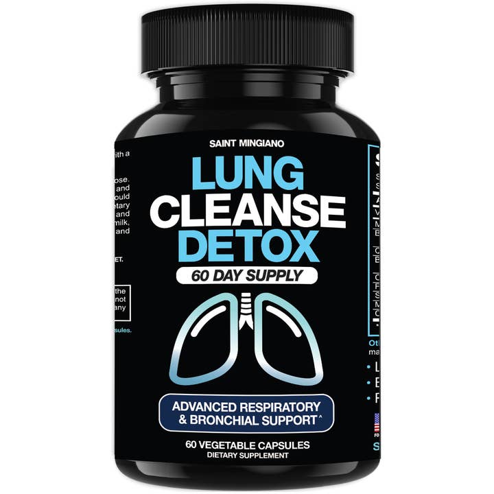 Lung Cleanse Detox, 60 Day Cleanse - Supports Lung Health Within Bronchial & Respiratory Systems for wholesale by Saint Mingiano