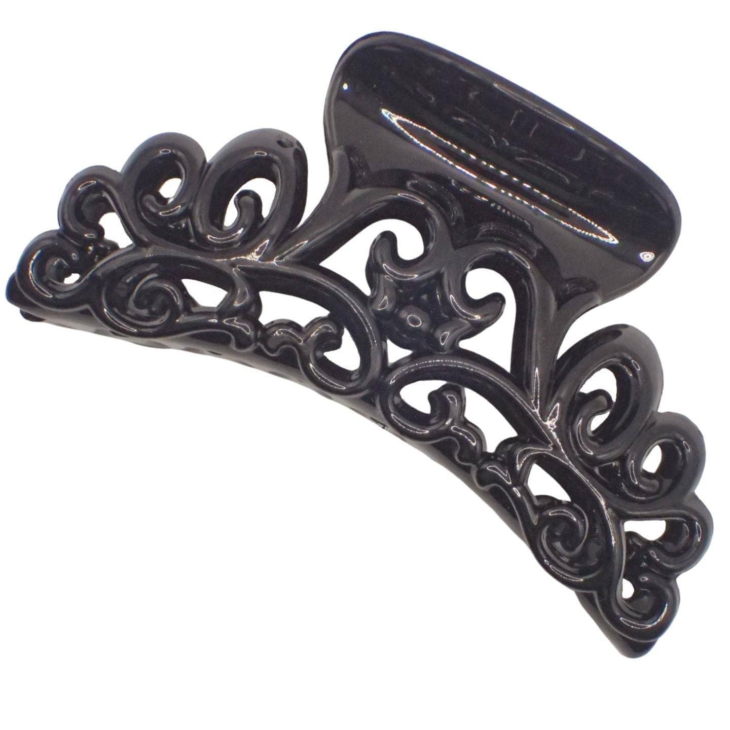 Topkids Accessories – wholesale Hair clip – Women’s – 9cm Black or Brown Tort Hair Claw Clip, Detailed Hair Claw for Women & Girls, Thick Hair Claw, Hair Clips Women Claw Clips, Medium Clamps & Claws for Thick Hair7