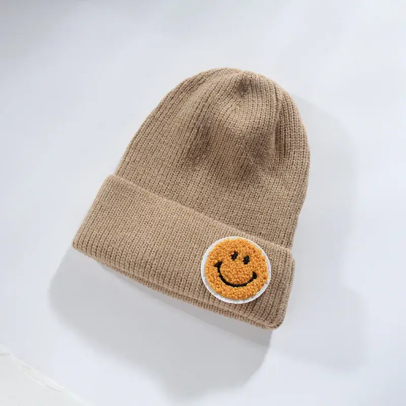 Sweet Cherry Sky - Wholesale Beanie - Women's - Smiley Face Beanie Cap Hat Assorted Colors8