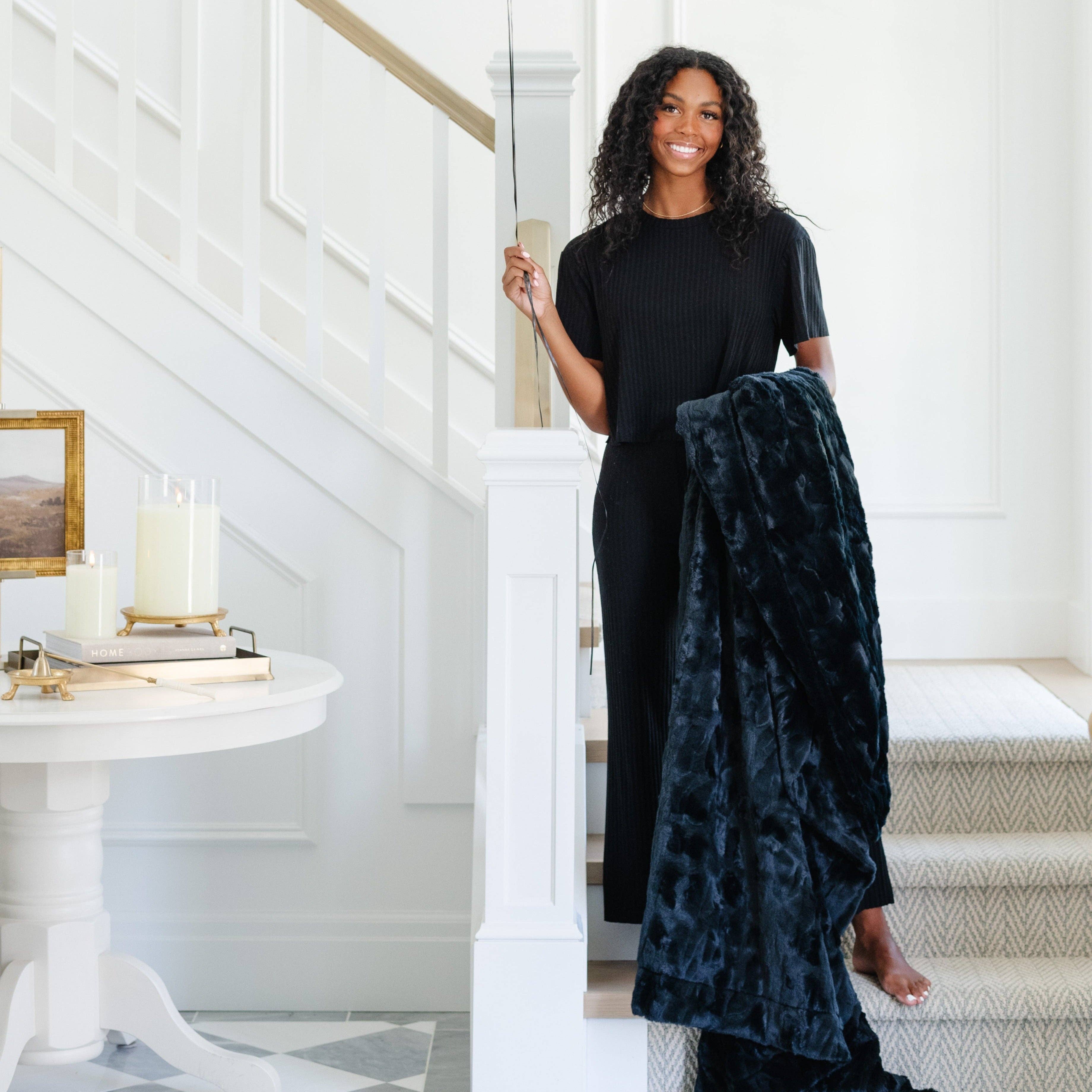 Saranoni - Wholesale Throw Blanket - PATTERNED FAUX FUR THROW BLANKETS67