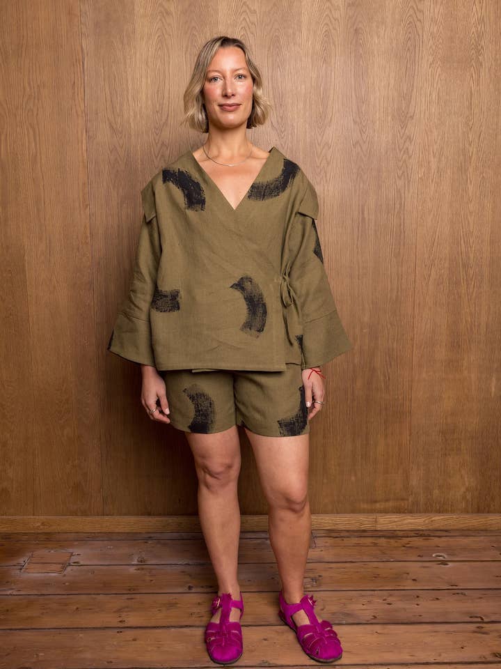 Painted Hiro Shorts for wholesale by Emiko Studios