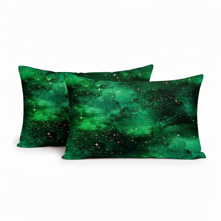 Wicked Cute | Green Galaxy Elixir | Two Pillowcase Set for wholesale by Little Popp Crew