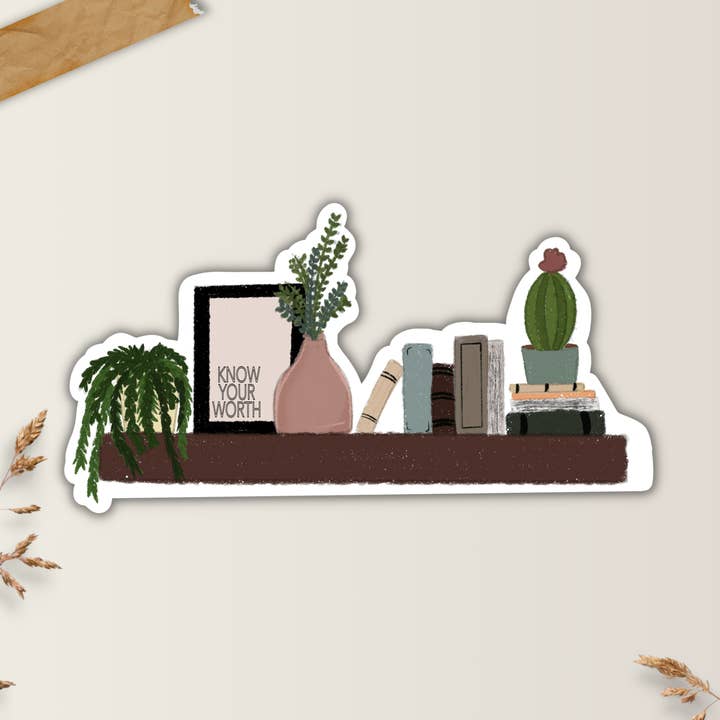 AUTOCOLLANT EN VINYLE ET PAPIER RÉSISTANT AUX INTEMPÉRIES POUR LIVRES ET PLANTES pour la vente par Drifting Souls Paper Co.