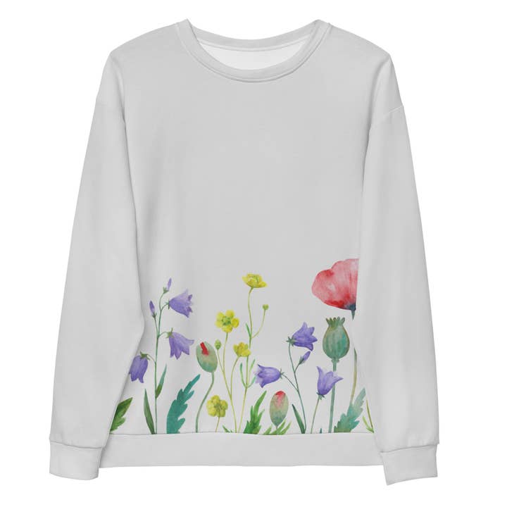 Blissful Blossoms Floral Sweatshirt for wholesale by Wander Trails