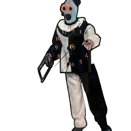 Dead Dave Designs - Wholesale Wall Clock - Terrifier Art the Clown Dancing Wall Clock2