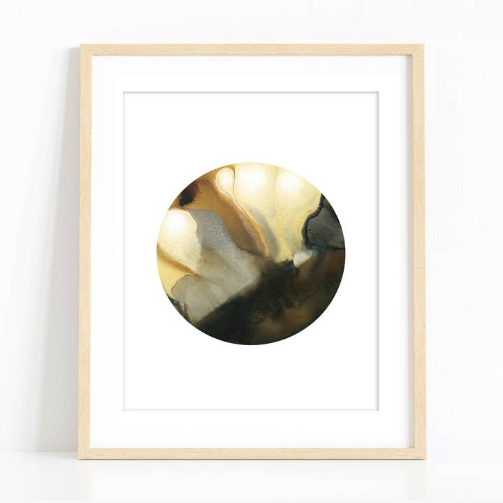 "Yellow Moon" for wholesale by Rachel Brown Art