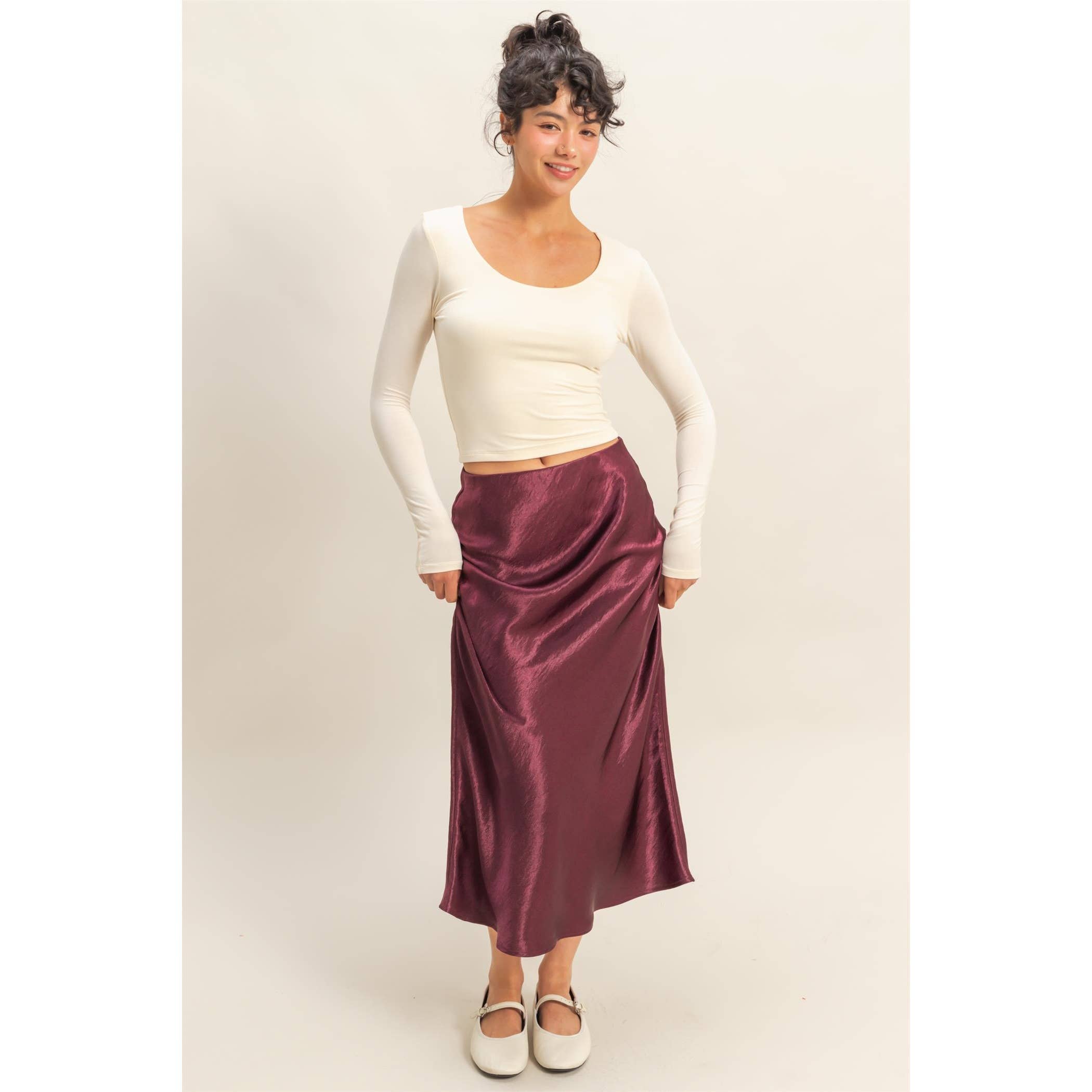 HYFVE - Wholesale Knit Top - Women's - Scoop Neck Long Sleeve Crop Top13