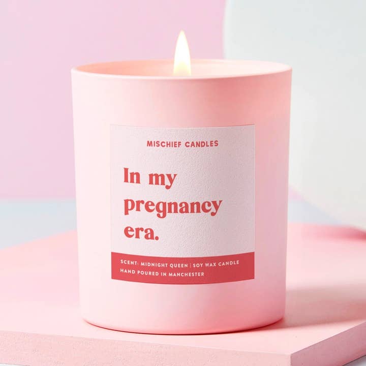 Mischief Candles - Wholesale Jar/filled candle - Mum To Be Gift Funny Pregnancy Gift Candle In Pregnancy Era2