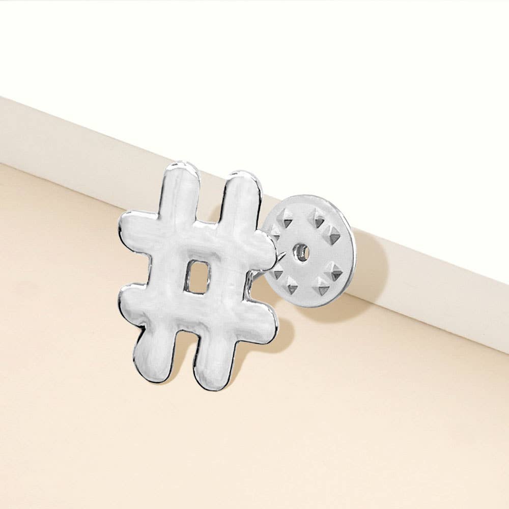 Sensibling Corp. - Venta al por mayor Broches - Broche de Solapa Mini con Hashtag de Metal2