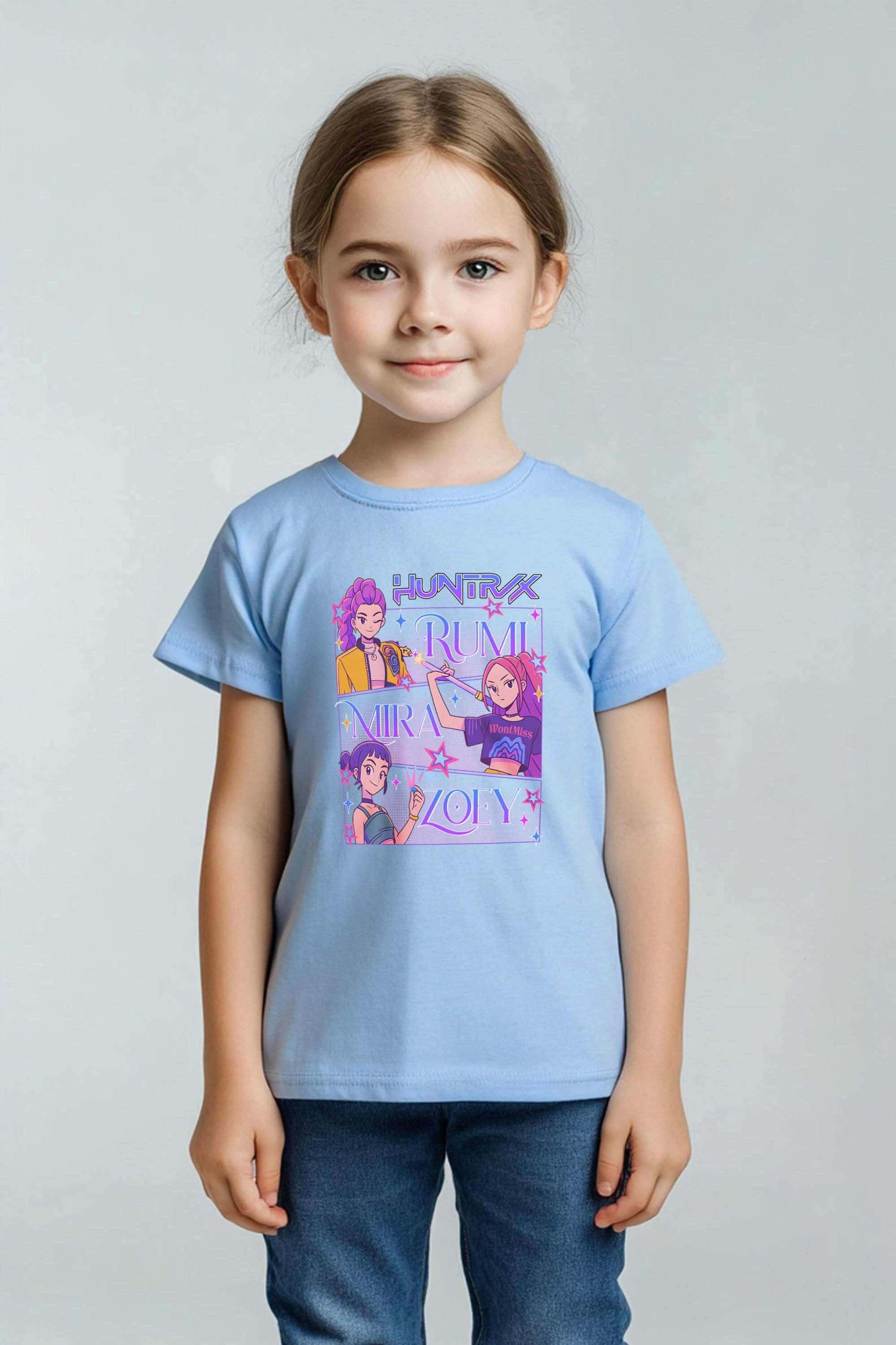 Missi Clothing – wholesale Screen-printed t-shirt – Kids – Kids Huntrix Girl Squad Printed T-Shirt10