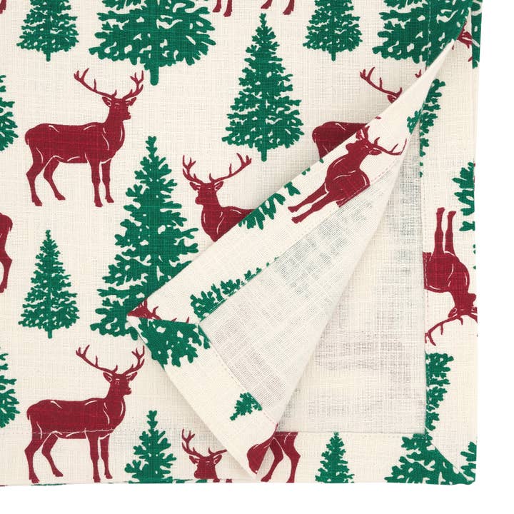 Multi Deer and Trees Runner for wholesale on Faire