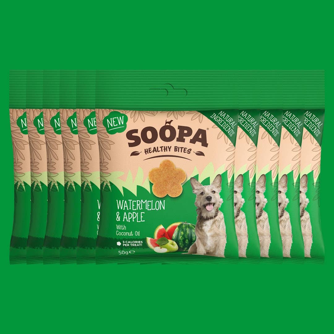 Soopa Europe - Wholesale Pet Treats - Dog - Watermelon & Apple Dog Treats1