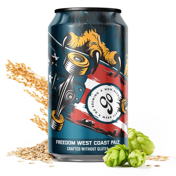 Go Brewing - Wholesale Non-Alcoholic Beer - Go Brewing Freedom West Coast Pale - No Gluten - 24 Pack