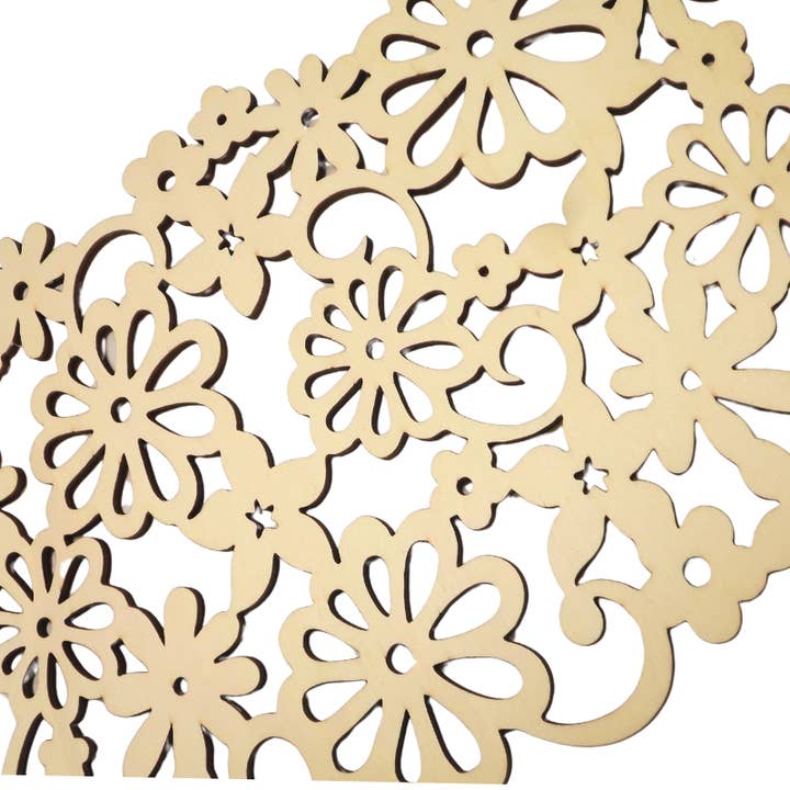 Individueel bewerkt met bloemen en arabesken 40x30cm voor wholesale door Atiladecor, Artesanato Lda