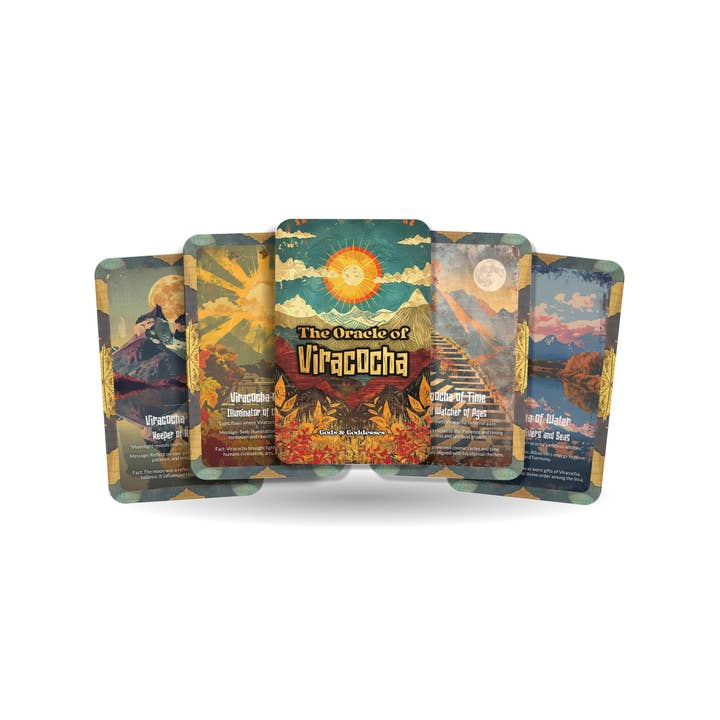 Oraklet av Viracocha – En Skapargud Orakellek – 22 Orakelkort – Skapare av Jord & Himmel för wholesale av IBIZA TAROT