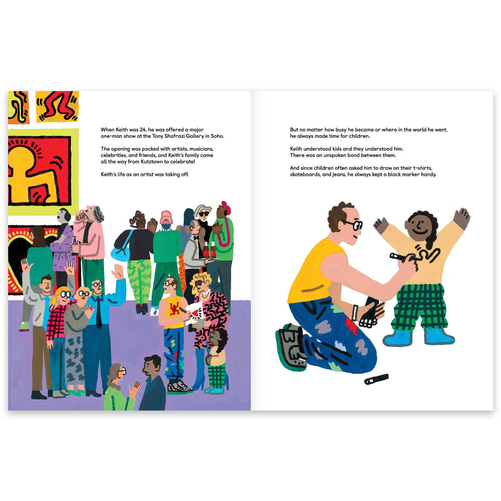 Enchanted Lion Books - Wholesale Biography & Memoir Book - Drawing On Walls: A Story Of Keith Haring1