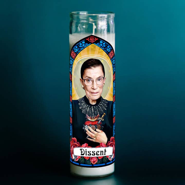 The Eternal Flame - Wholesale Votive Candle - Saint RBG - Our Lady of Dissent Ruth Bader Ginsburg