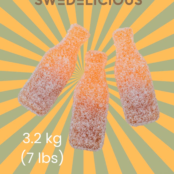 Black Orange Cola Bottles - Swedish Candy - Pick and Mix for wholesale by Swedelicious - Swedish Candy