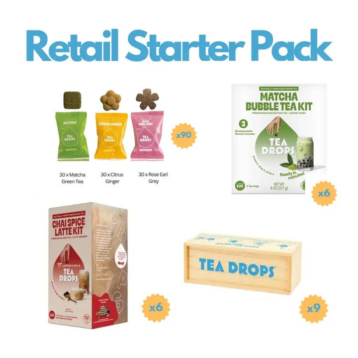 Retail Starter Pack for wholesale by Tea Drops