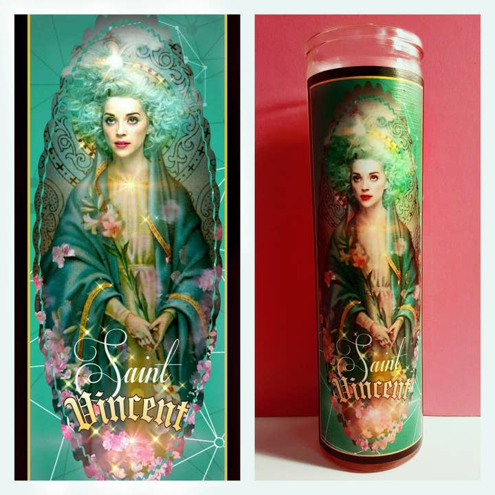 St. Vincent Prayer Candle for wholesale by Kitschup Creations