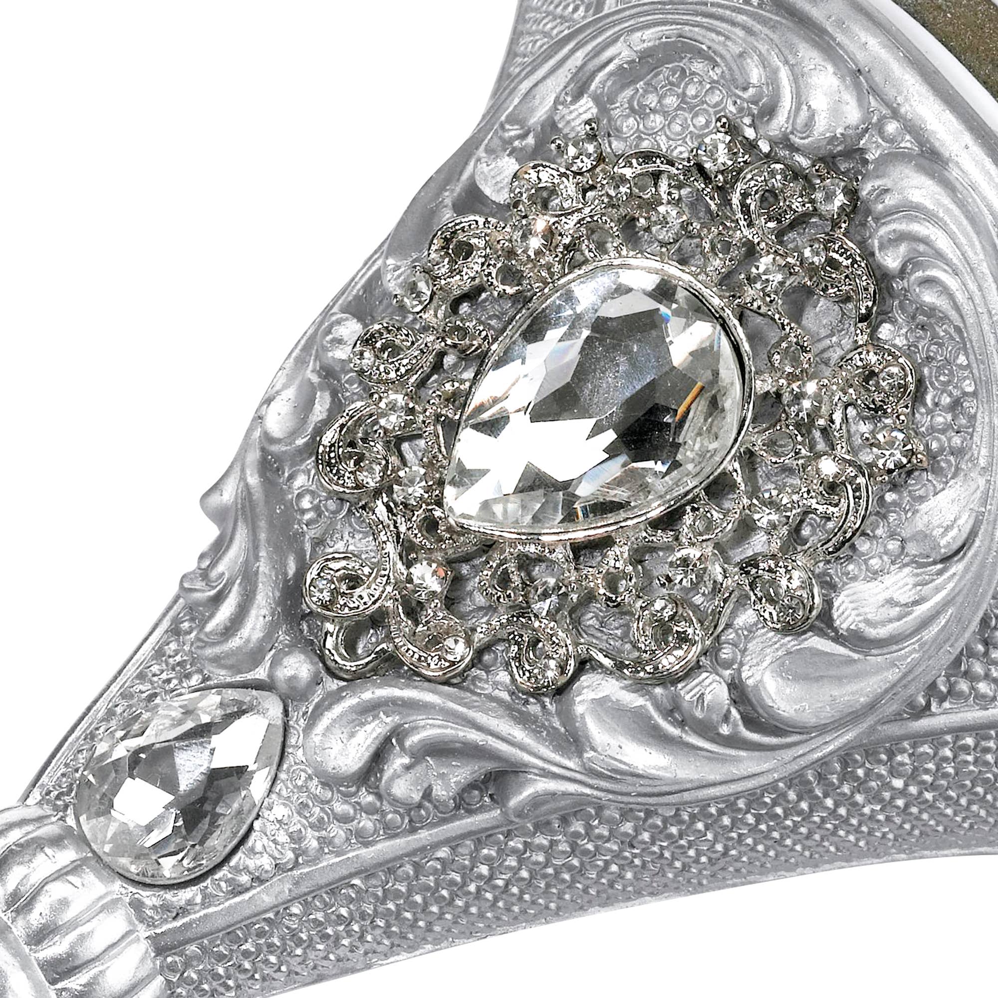 Lillian Rose - Wholesale Artificial Flowers - Lillian Rose Jeweled Silver Wedding Bouquet Holder2