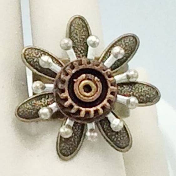 Mechanische botanische ring - R22 voor wholesale door Alchemy Inc