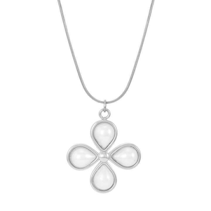 Fleur Necklace - Silver for wholesale by Twenty Compass