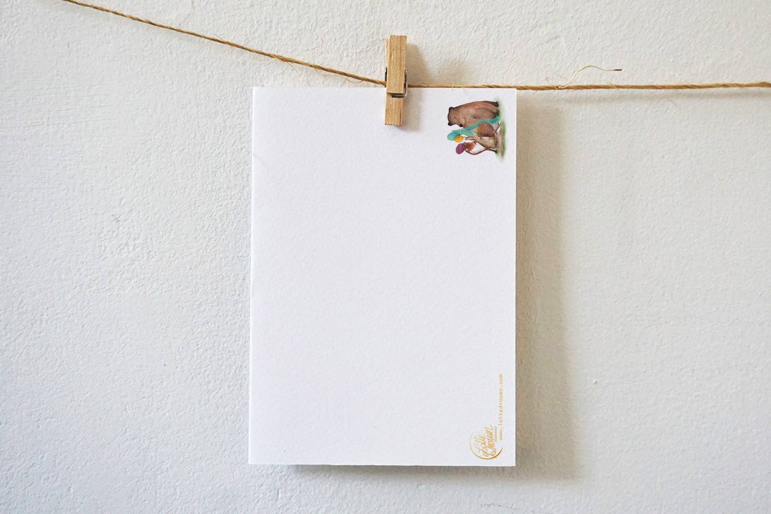 Lotte Drouen - Wholesale Baby Announcement Card - Crib Party Card1