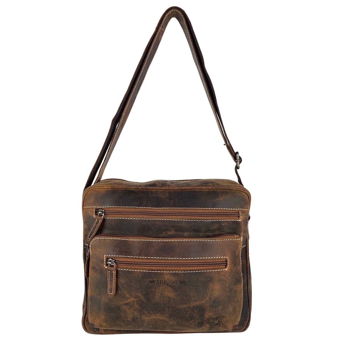 Arrigo – Großhandel Schultertasche – Unisex – Arrigo Unisex Schultertasche aus Büffelleder – 3 Farben1