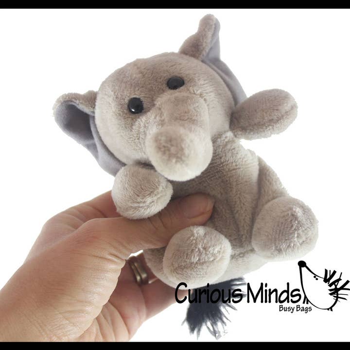 Curious Minds Toys - Wholesale Stuffed/Plush Toy - Kids & Baby - 1 Cute Small Elephant Plush Stuffed Animals- Adorable Mini P