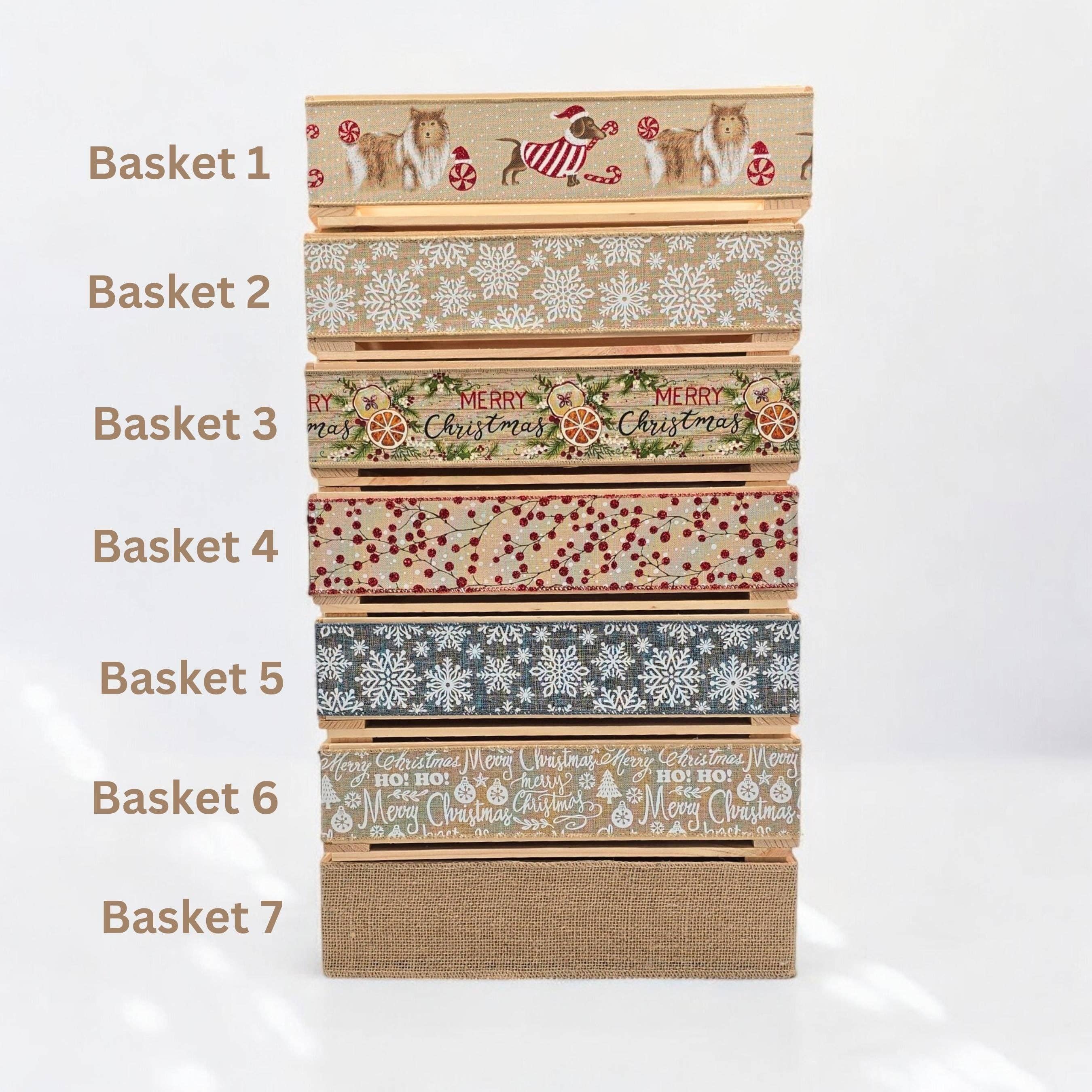 AboutWood - Vendita all'ingrosso Confezioni regalo - Cesto regalo di Natale, Scatola di vino vuota, Kit per creare il tuo cesto, Cesto regalo, Kit fai-da-te5