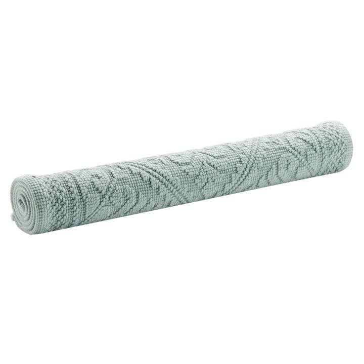 Tapis De Bain Uni Enzo Jade 54 X 110 pour la vente par Maison Vivaraise & La Cerise sur le Gâteau