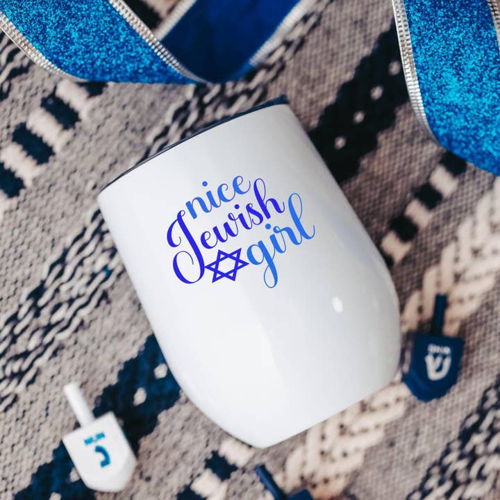 Salt and Sparkle - Wholesale Insulated Mug/Tumbler - Nice Jewish Girl Wine Tumbler