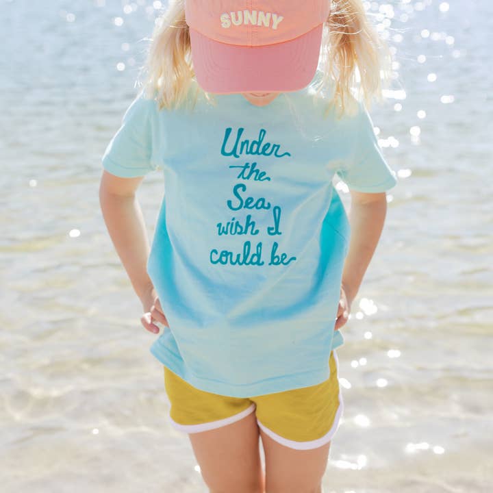Under the sea wish I could be Girls Beach Summer Kid Shirt for wholesale by Benny & Ray Apparel