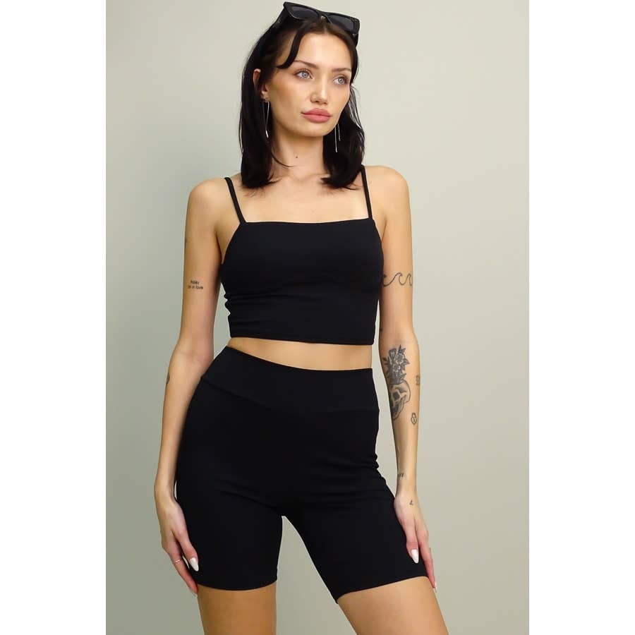 CEFIAN FASHION - Wholesale Lounge Set - Women's - YOUR GO TO CONTOUR SHORTS SET0