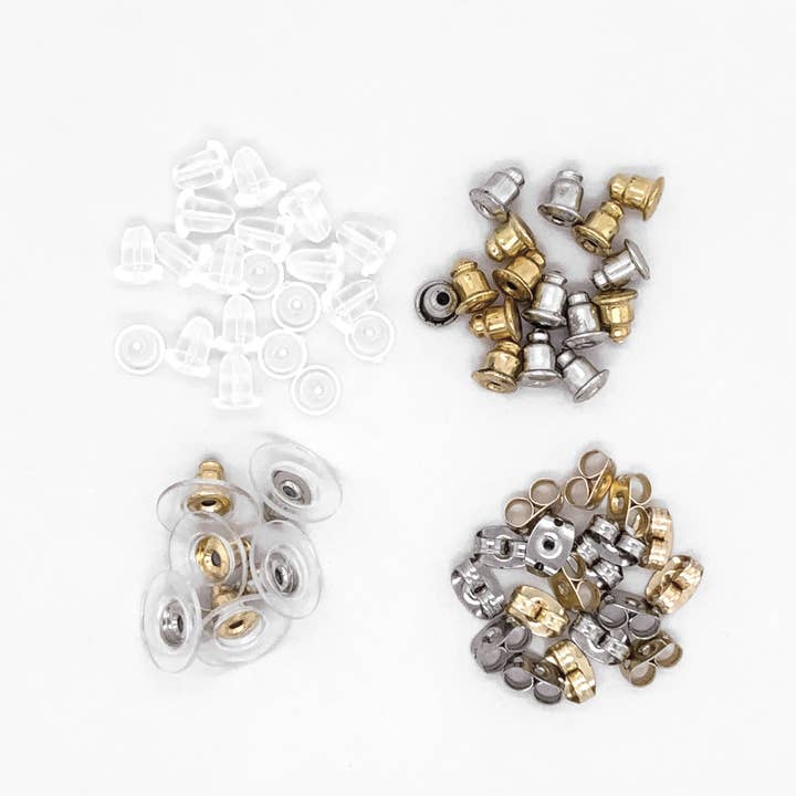 Jewelry Made by Me - Wholesale DIY Craft Kit - Essential Earring Backs 60pc Assortment1