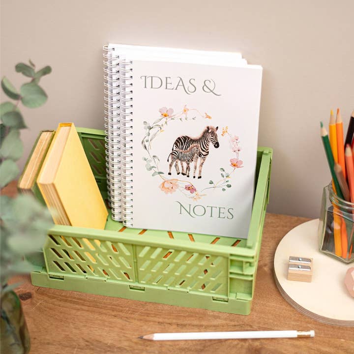 A5 Flat Lay Handmade Ideas & Notebook Zebra Inspired for wholesale by Sjstationery
