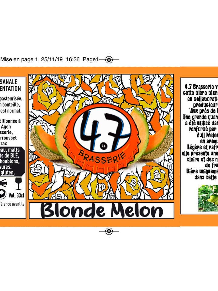 Blonde Beer Melons for wholesale by 4.7 Brasserie