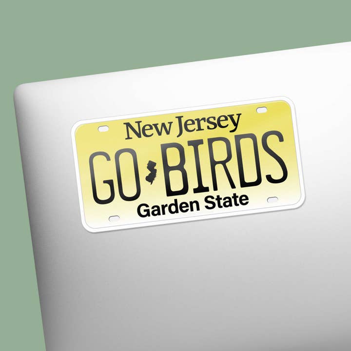 Sentinel Supply – wholesale Sticker – Go Birds New Jersey Sticker - NJ License Plate Decals