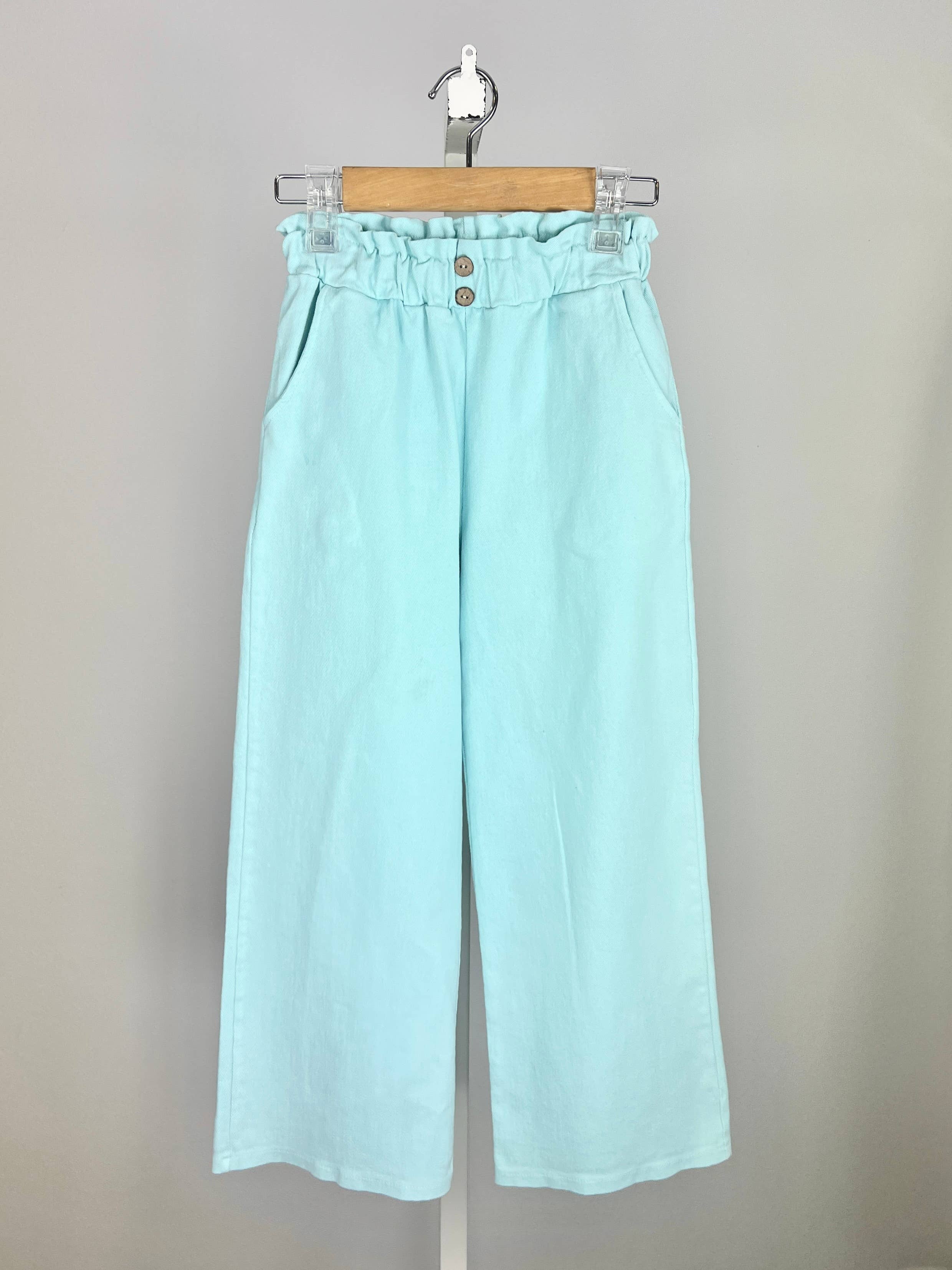 MINI MIGNON PARIS – wholesale Trousers – Kids – Girl's elastic high waist cotton loose-fitting pants1