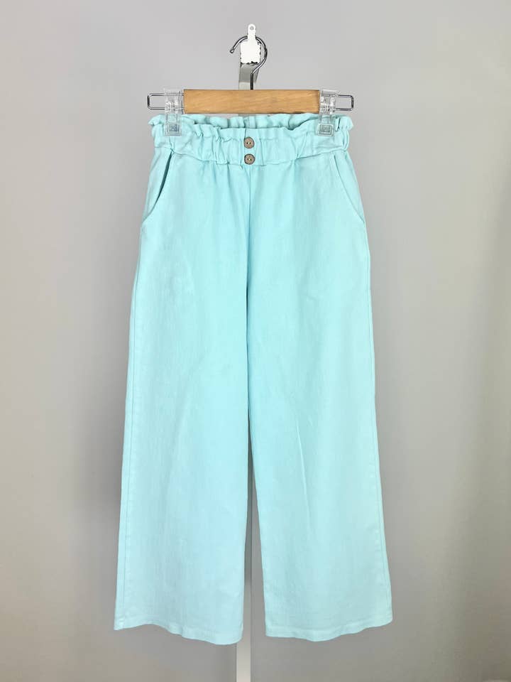 MINI MIGNON PARIS - Venta al por mayor Pantalones - Niños - Pantalones de algodón sueltos para niña con cintura alta elástica1