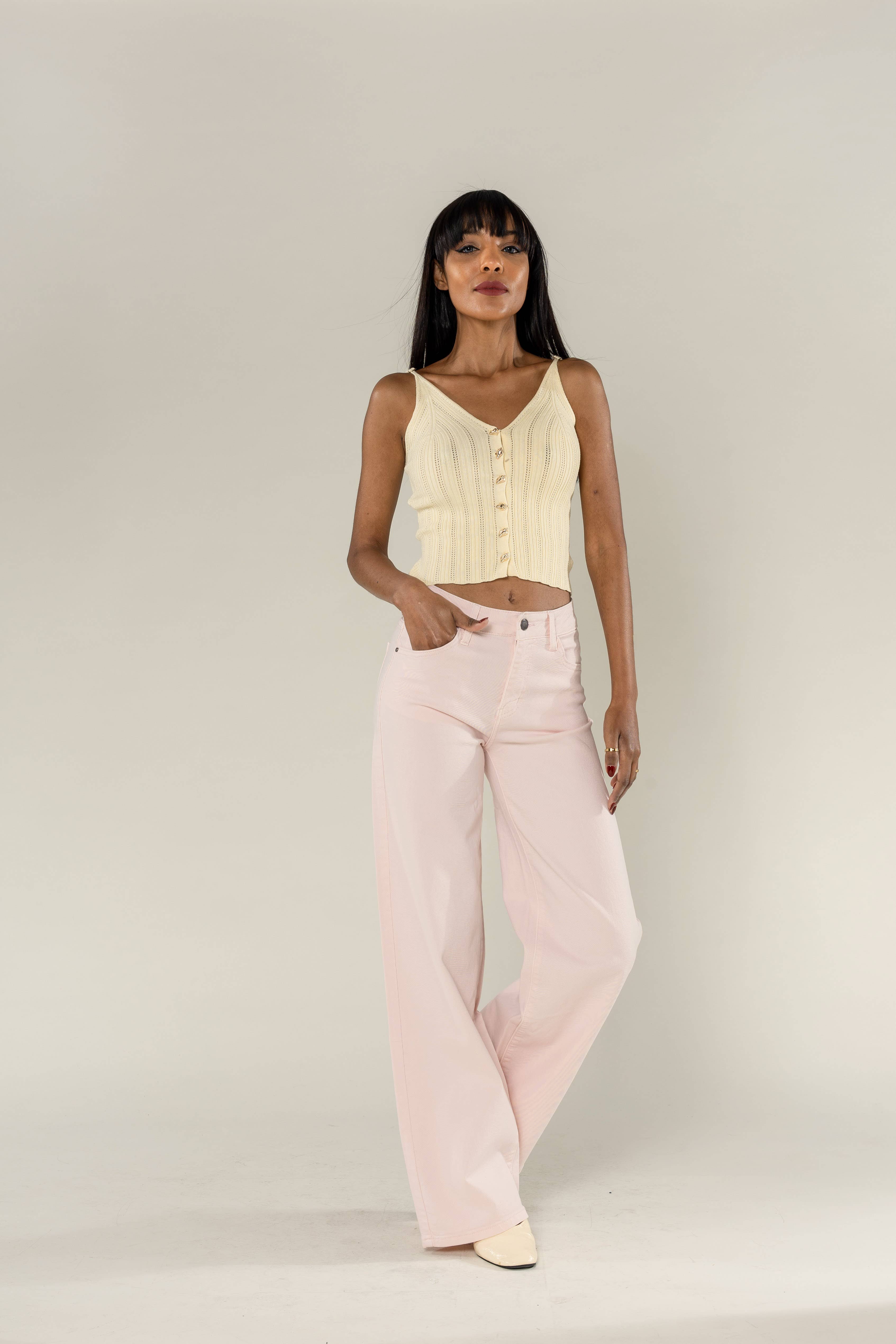 Nina Carter - Wholesale Jeans - Women's - Wide leg jeans Nina Carter stretch color J25125