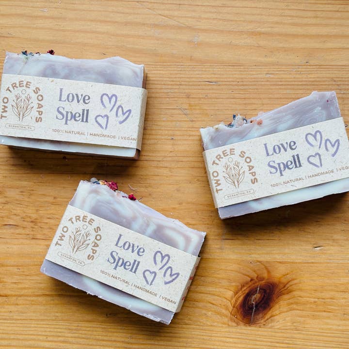 Love Spell - Handmade Natural Bar Soap for wholesale by Two Tree Soaps
