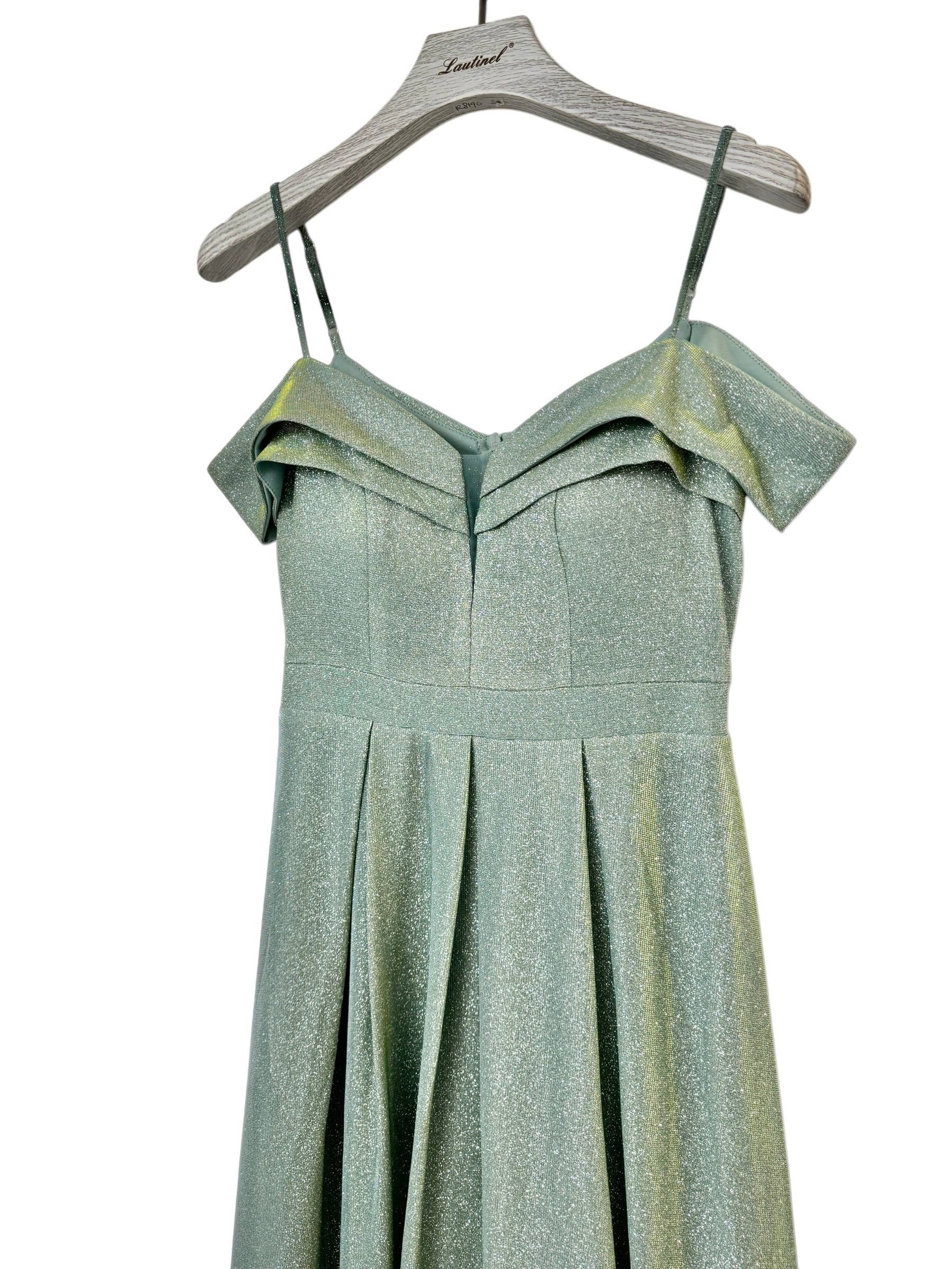 Lautinel - Wholesale Gown - Women's - Boat Neck Sequin Long Evening Dress R183614